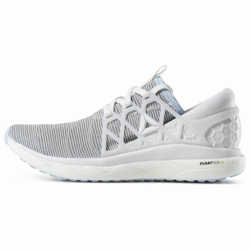 Adidasi Alergare Reebok Floatride Run Flexweave Dama Albi/Gri Romania GJ2346UB